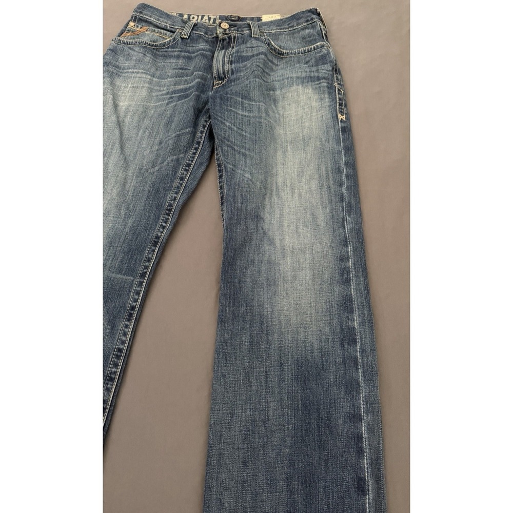Ariat Jeans Mens Size 33X34 M4 Relaxed Bootcut Low Rise Western Cowboy Workwear - Picture 3 of 13